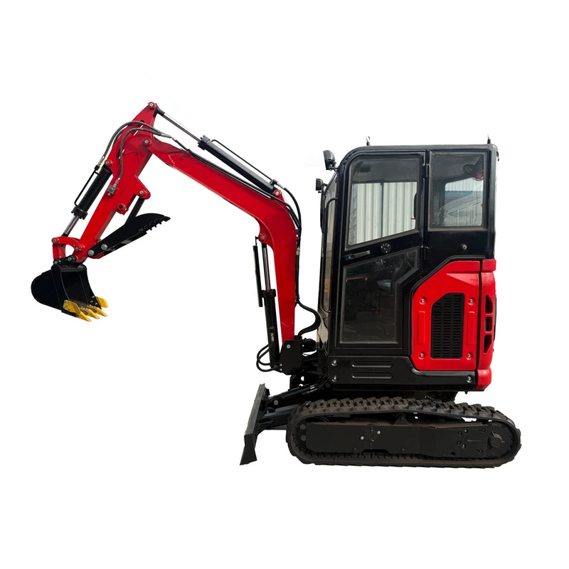 AGT 2.5 Ton Mini Excavator w/ Cab, Yanmar 3TNV80F Diesel Engine, 98" Digging Depth, Side Swing Boom | KT35-CY