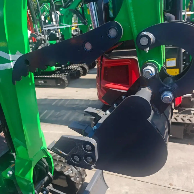 AGT 1 Ton Mini Excavator w/ B&S 13.3HP Engine, 114" Dig Depth, Retractable Tracks & Swing Boom | KX12-CDB