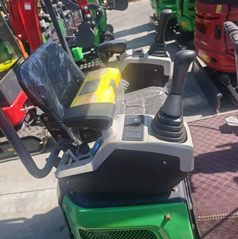 AGT 1 Ton Mini Excavator w/ B&S 13.3HP Engine, 114" Dig Depth, Retractable Tracks & Swing Boom | KX12-CDB