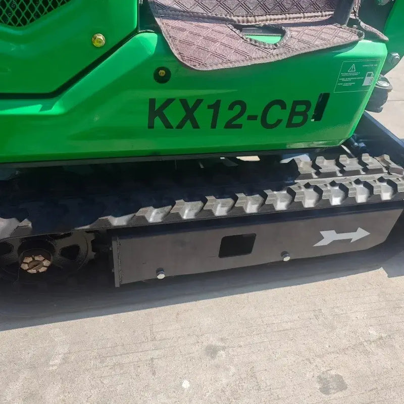 AGT 1 Ton Mini Excavator w/ B&S 13.3HP Engine, 114" Dig Depth, Retractable Tracks & Swing Boom | KX12-CDB