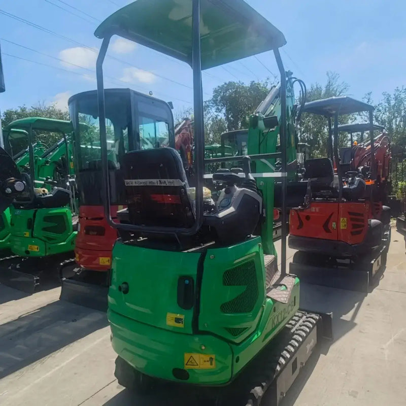 AGT 1 Ton Mini Excavator w/ B&S 13.3HP Engine, 114" Dig Depth, Retractable Tracks & Swing Boom | KX12-CDB