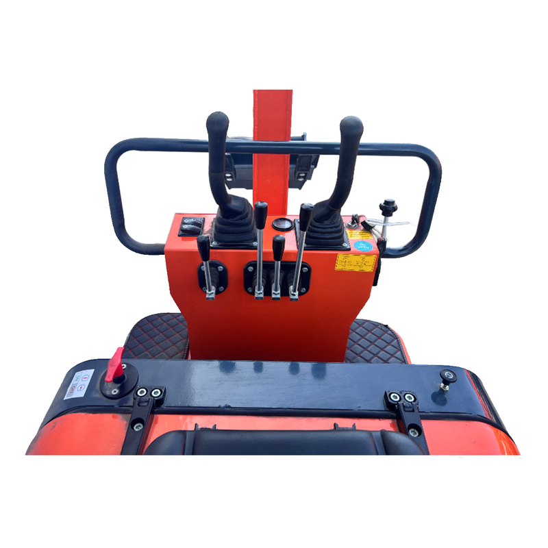 1 Ton, B&S Engine Mini Excavator | AGT-L12 + Free Rake & Ripper