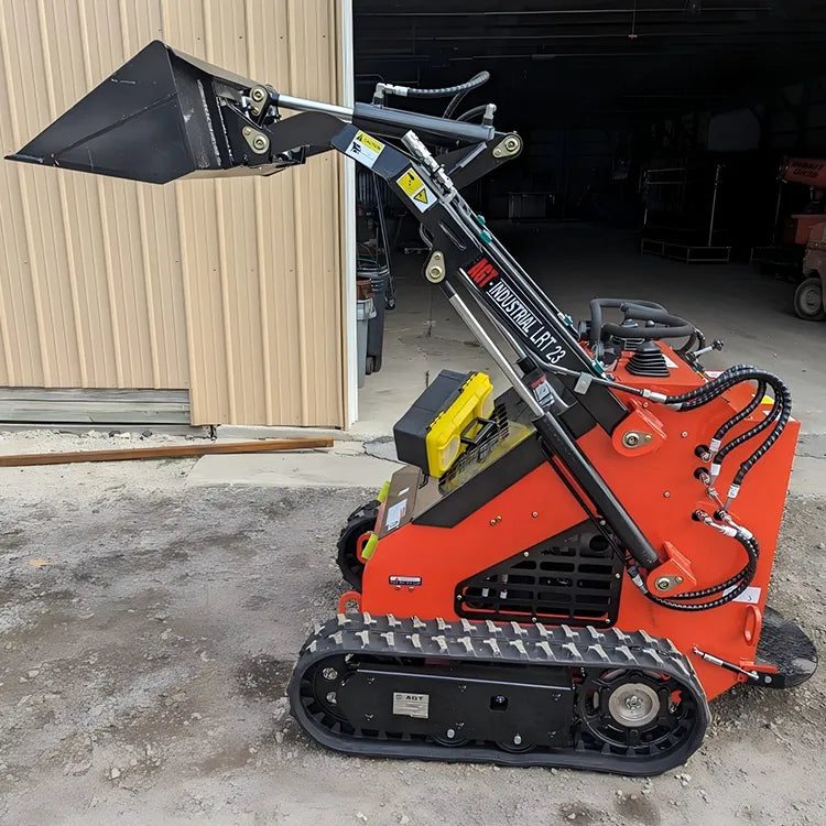CFG 1 Ton Mini Skid Steer Track Loader w/ Rato R740D 23HP Gas Engine, 485 lbs Lifting Capacity | LRT23