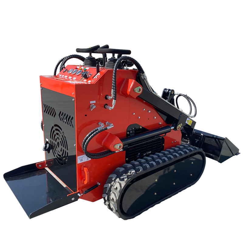 CFG 1 Ton Mini Skid Steer Track Loader w/ Rato R740D 23HP Gas Engine, 485 lbs Lifting Capacity | LRT23