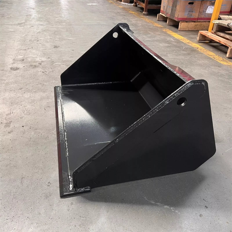 AGT 32" Bucket Without Teeth for Mini Skid Steer Toothless Bucket | M-BK32