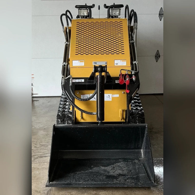 AGT 0.8 Ton Mini Stand-On Tracked Skid Steer Loader w/ Rato R740D 23HP Twin-Cylinder Engine, 441 lbs Lift Capacity | MX-CRT23