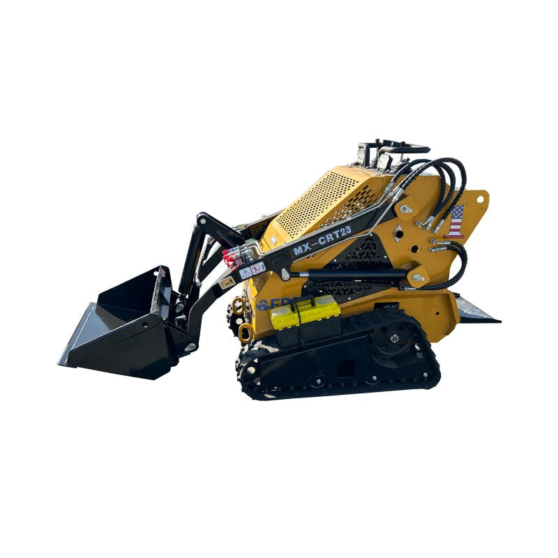 Grot Loader 1 Ton Mini Stand-On Skid Steer Rato 24HP Track Loader | MX-CRT23
