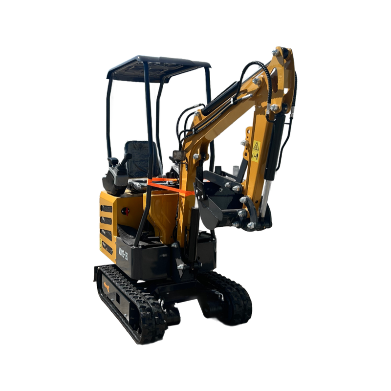 1 Ton, B&S Engine Mini Excavator w/ Pilot Control & LED Light | MX12-B + Free Rake & Ripper