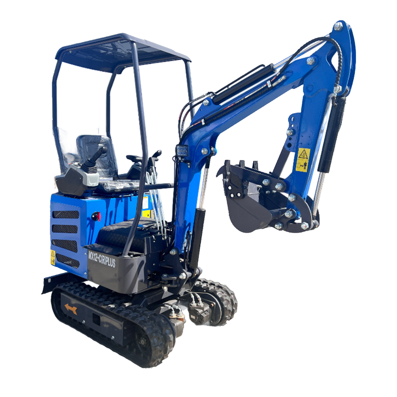 1 Ton Fuel Injected Engine Mini Excavator w/ Side Swing Boom and Pilot Control | MX12-CRPLUS