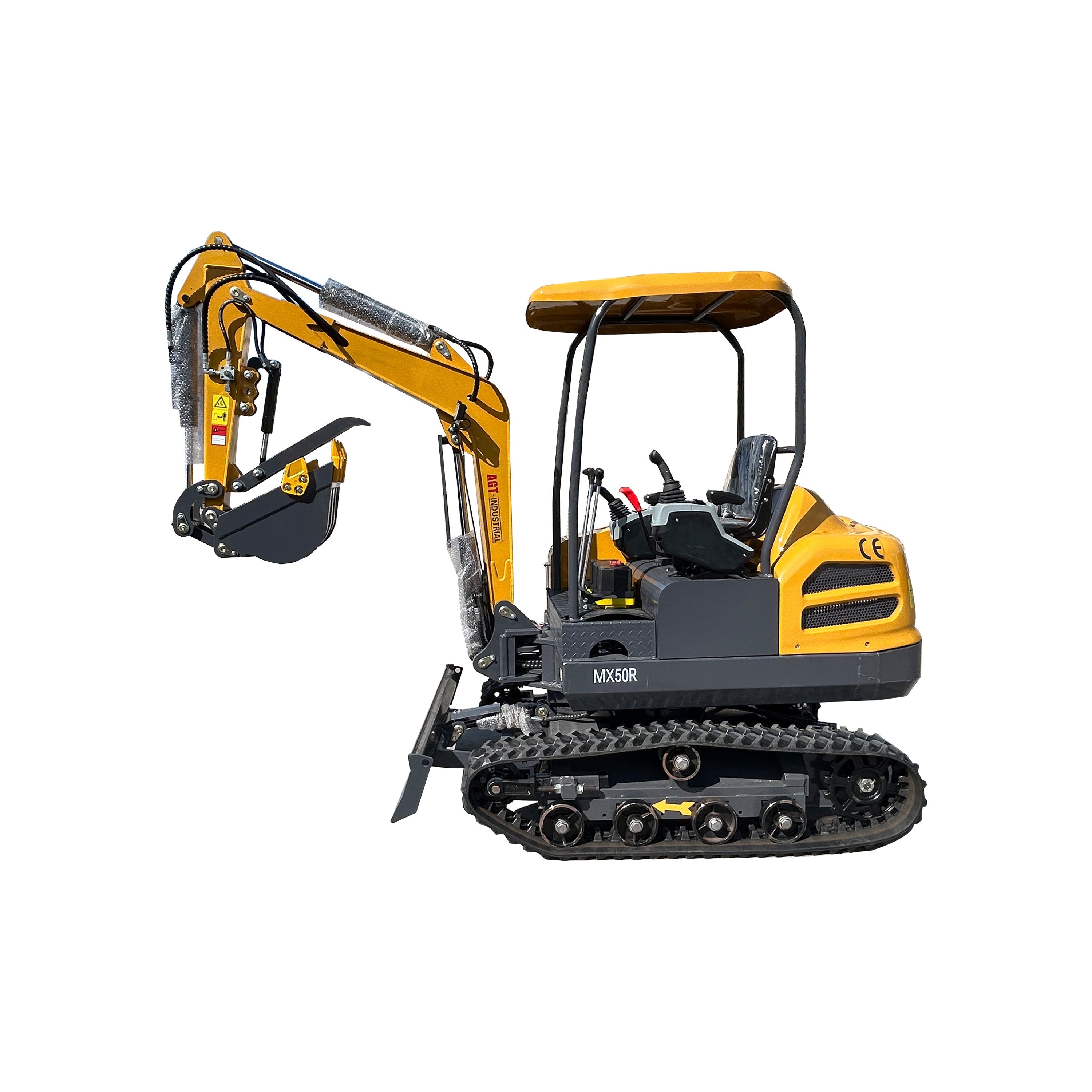 AGT MX50R mini excavator left side view