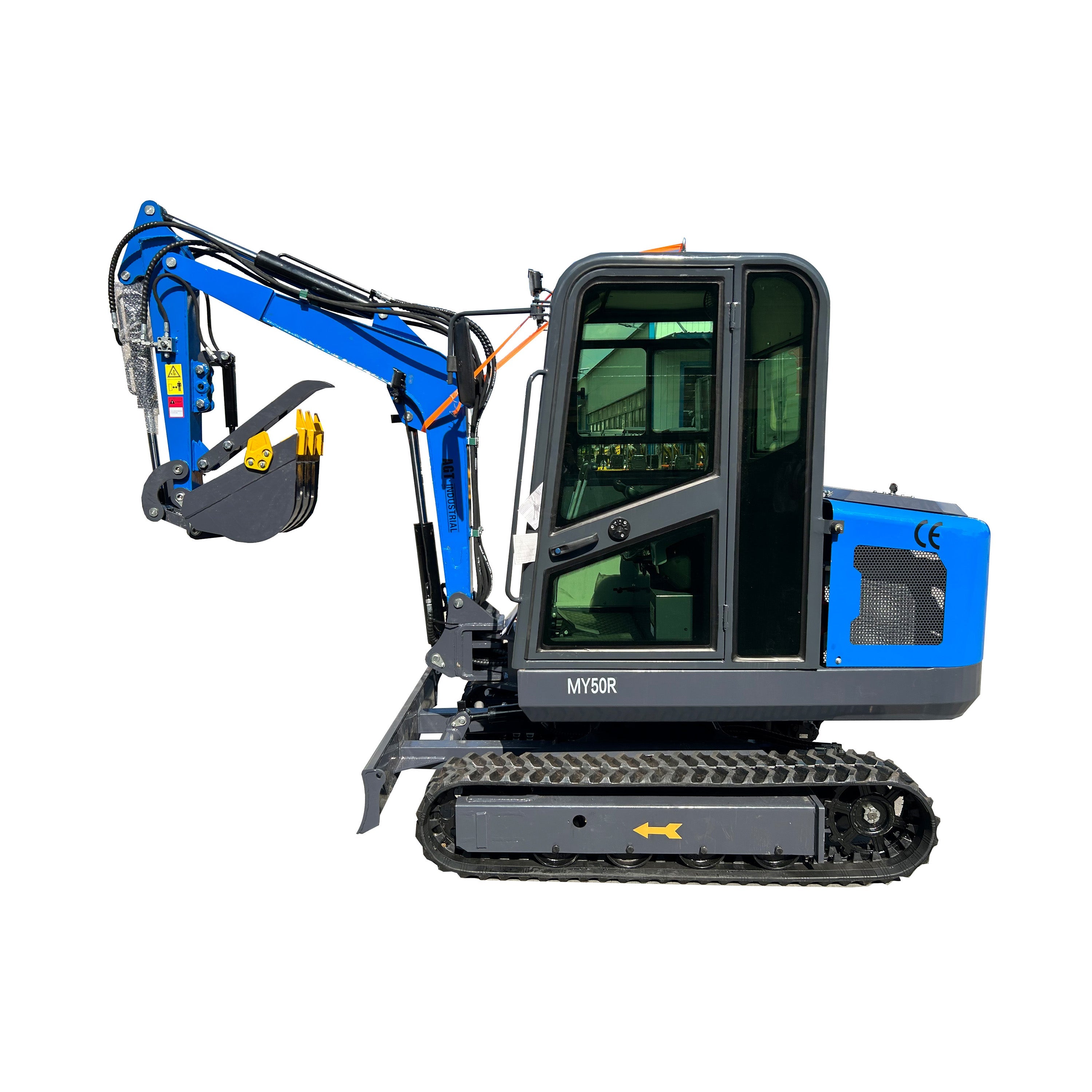 2 Ton Mini Excavator Rato 28HP Enclosed Cab Hydraulic Thumb | MY50R