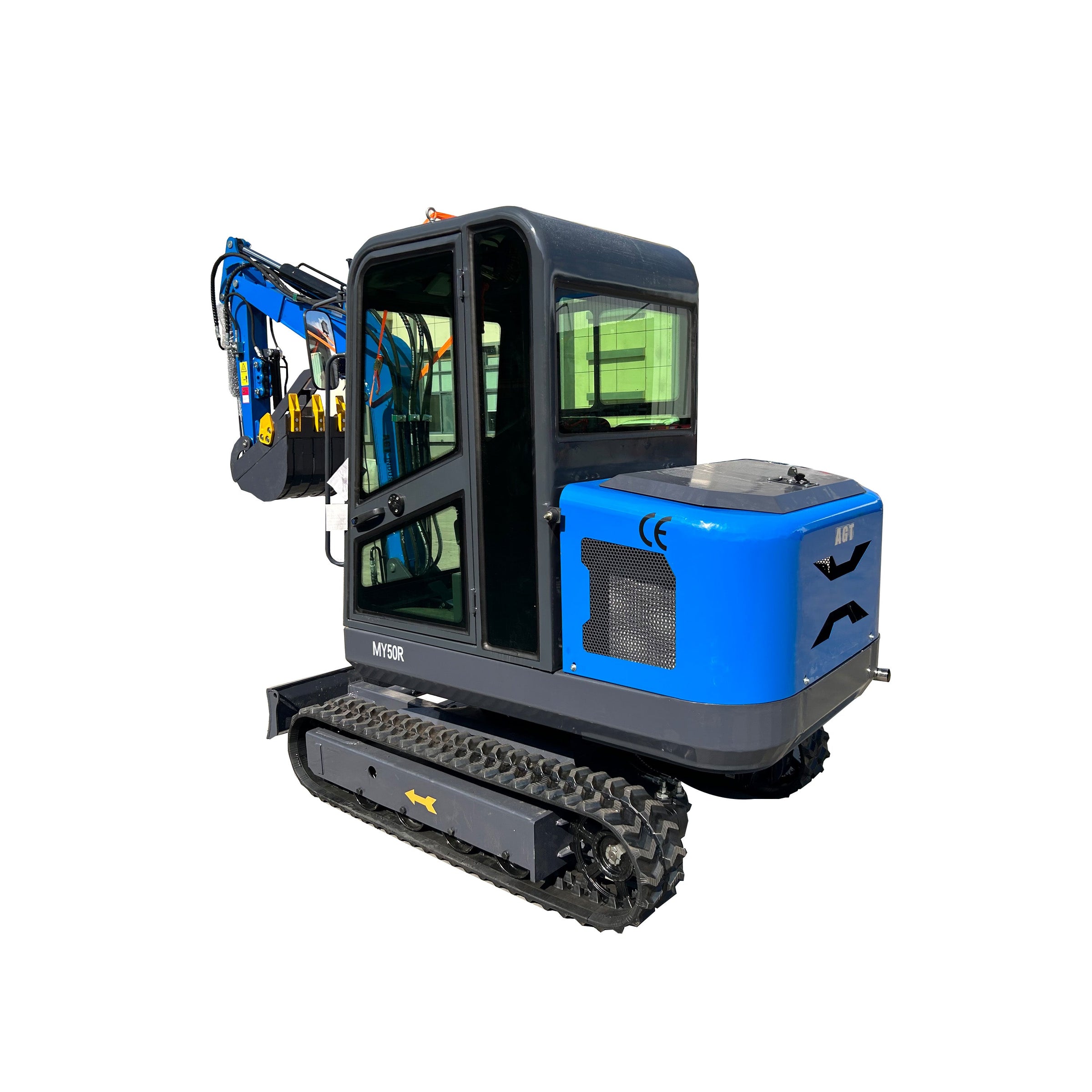 2 Ton Mini Excavator Rato 28HP Enclosed Cab Hydraulic Thumb | MY50R