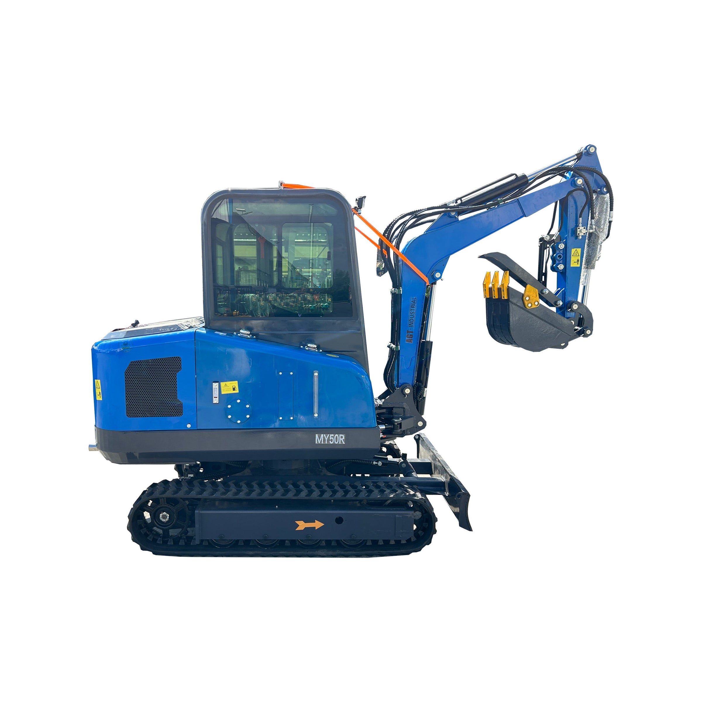2 Ton Mini Excavator Rato 28HP Enclosed Cab Hydraulic Thumb | MY50R