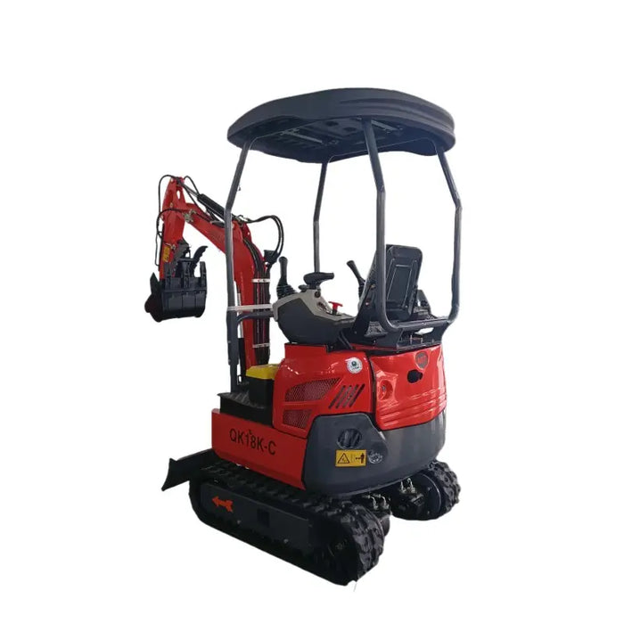 1.4 Ton, Kubota Engine Mini Excavator w/ Side Swing Boom, & Hydraulic Thumb | AGT-QK18K-C