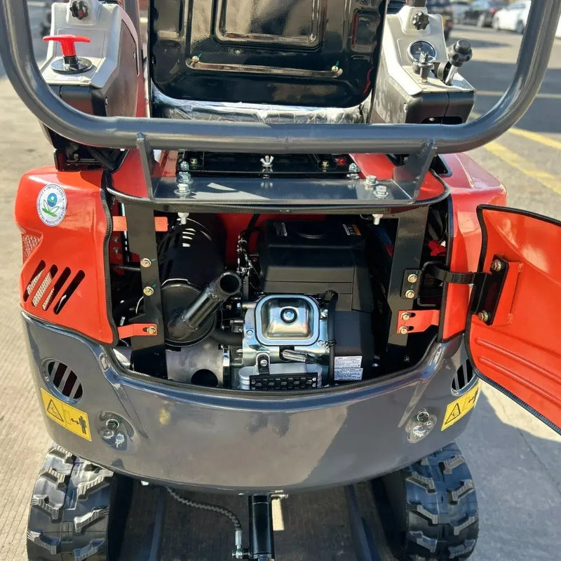 AGT 1 Ton Mini Excavator w/ R740D 23.5HP Engine, 67" Dig Depth, Enclosed Cab w/ A/C & Pilot Control | QK20R