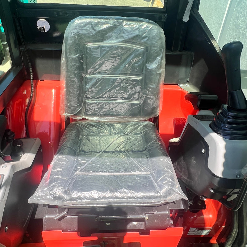 AGT 2.8 Ton Mini Excavator w/ Kubota D1105 27.5HP Diesel Engine, Enclosed Cab w/ Cooling Fan & Pilot Control | QK30K