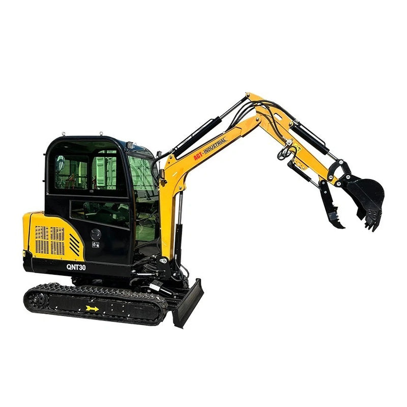 1.8 Ton Hydraulic Digger Tracked Mini Excavator w/ 25HP Kubota Diesel D902 Engine & Pilot Control | AGT-QNT30