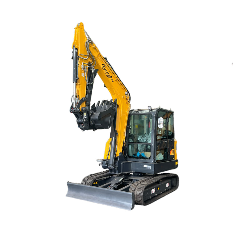 6 Ton, Kubota V2607T Engine Mini Excavator w/ Hydraulic Thumb & Pilot Control | STE75