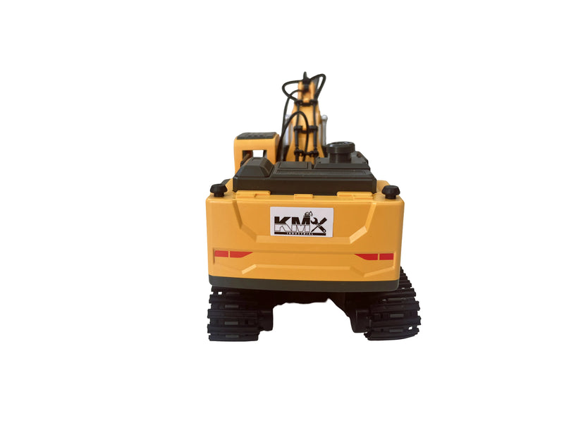 KMX Industrial RC Alloy Excavator Toy with Interchangeable Attachments | WJMX-4D-E1