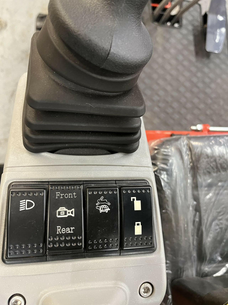 1 Ton, Upgraded Mini Excavator w/ Pilot Control & Swing Boom & Hydraulic Thumb & Features | AGT-DM12X-PLUS