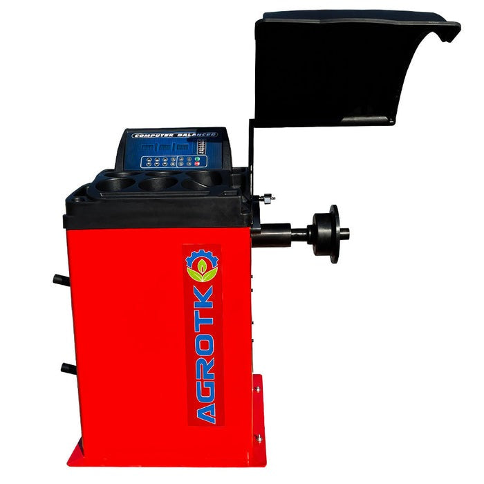 WHEEL BALANCER 10'-24" RIM DIAMETER, WITH PROTECTION HOOD | AGT-WB24