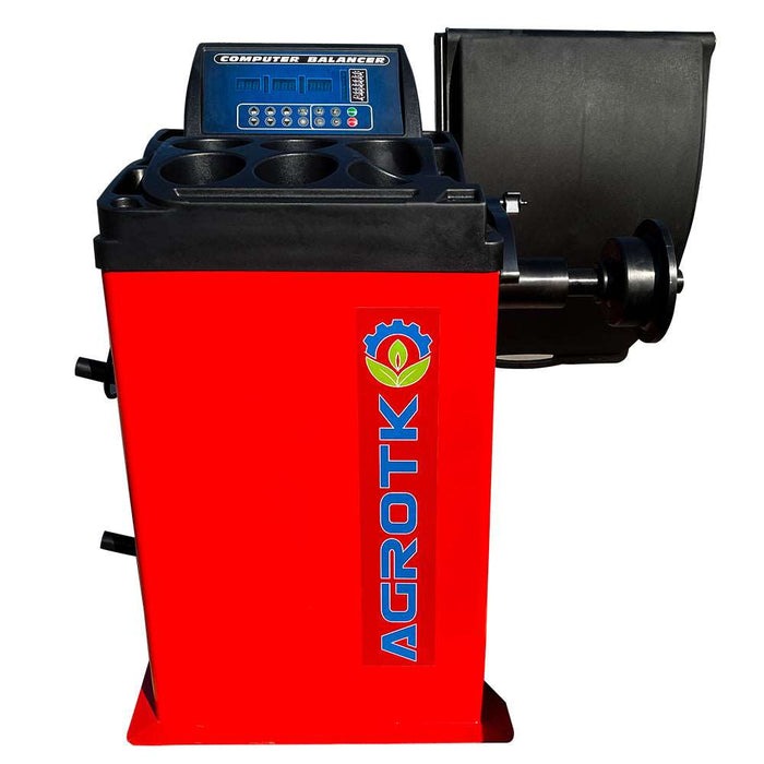 WHEEL BALANCER 10'-24" RIM DIAMETER, WITH PROTECTION HOOD | AGT-WB24