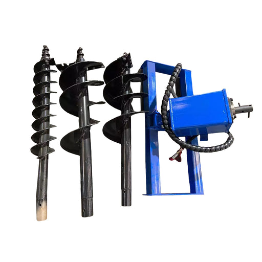 AGT Skid Steer Auger Attachment, Drilling Depth Combined With 6", 12", 14" Bits-agrotkindustrial
