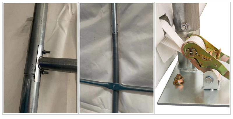 30' x 65' 16oz PVC Industrial & Commercial Storage Tent / shelter | Single truss  | AGT-ST3065V