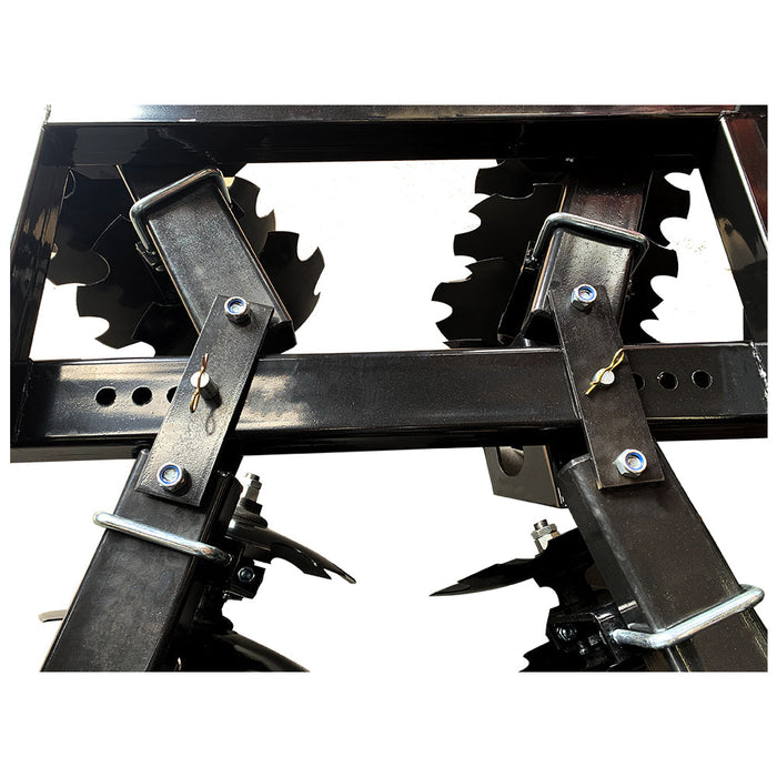 AGT-SSDH-5 78" Skid Steer Disc Harrow Attachment 18" Diameter Dotched Discs-agrotkindustrial