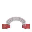 AGT 40' x 40' Container Canopy Shelter, PVC Fabric | AGT-ST4040C