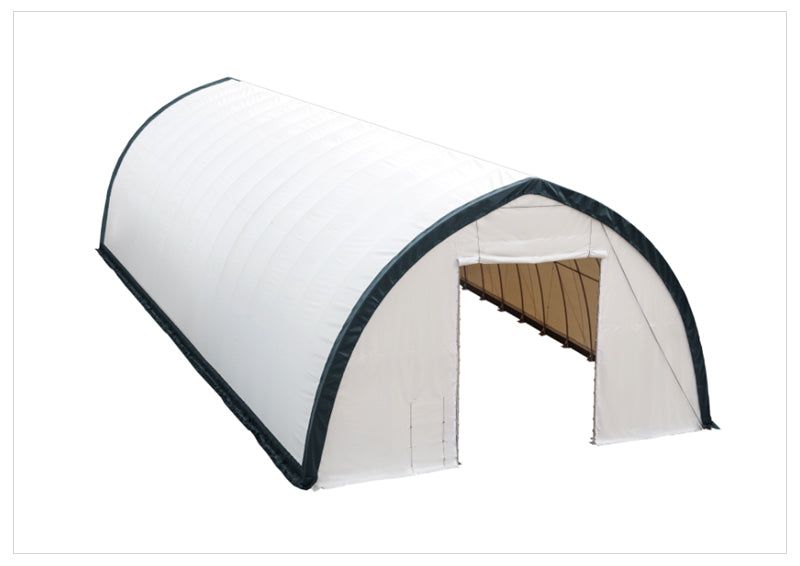 AGT-ST4080V 40' x 80' Peak Ceiling Storage Shelter with 12' Drive-agrotkindustrial