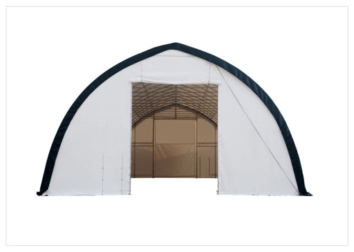 AGT-ST4080V 40' x 80' Peak Ceiling Storage Shelter with 12' Drive-agrotkindustrial